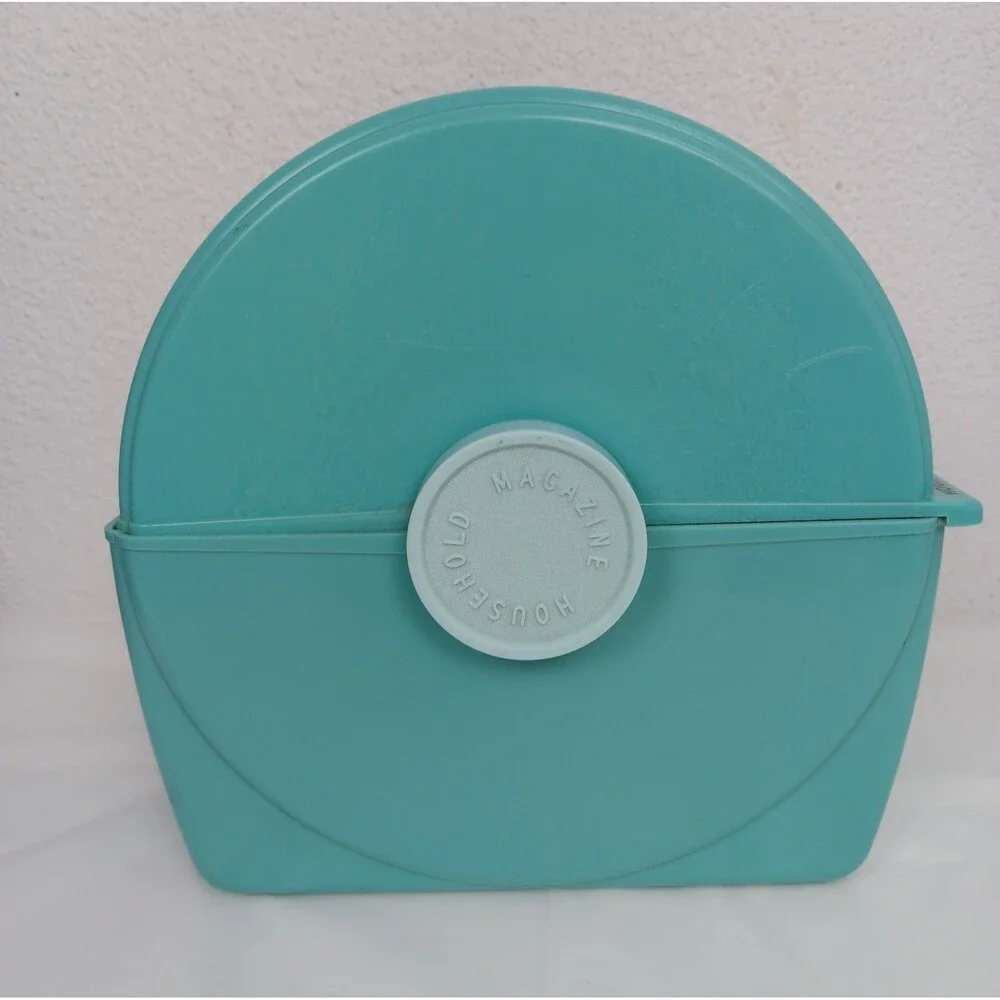 Vintage Household Hi-Speed Cookbook 1956 Rolodex Turn Style Recipe Turquois